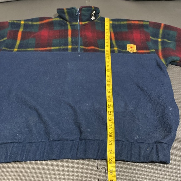 Vintage Bugle Boy Plaid Quater Zip Sweater - Picture 13 of 15